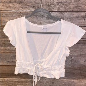 Princess Polly white Jamison Reid crop top